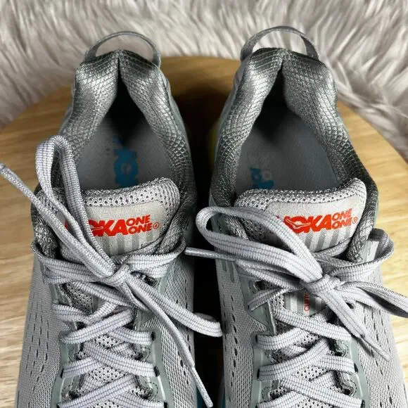 Hoka One One Clifton 5 Running Shoe Womens Sz 7.5 Cushioned Vapor Blue Iron Gray - Picture 8 of 16